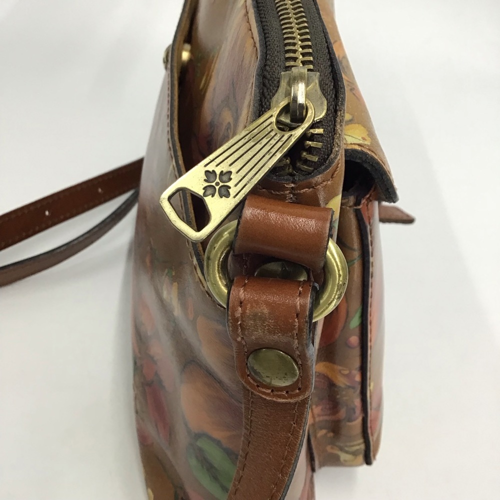 Patricia Nash Avellino Floral Leather Crossbody Purse Handbag - Picture 9 of 16